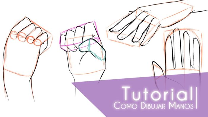 Tutorial Aprende Como Dibujar Manos Paso A Paso Tutoriales