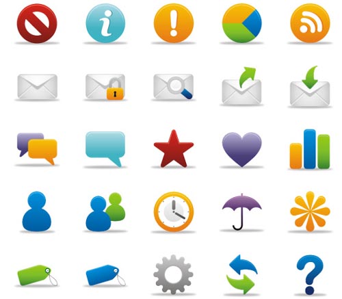 Download Paquete de iconos gratis curvos y coloridos - Frogx Three