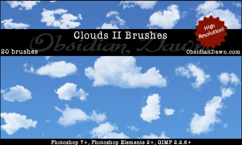 clouds brush photoshop free