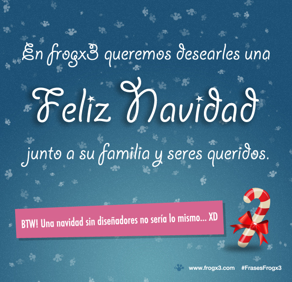 Feliz Navidad a todos, les deseamos en Frogx3 - Frogx Three