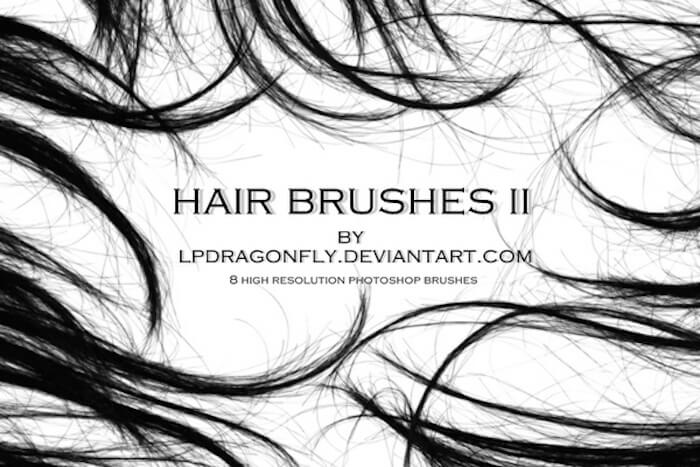 photoshop hair brushes