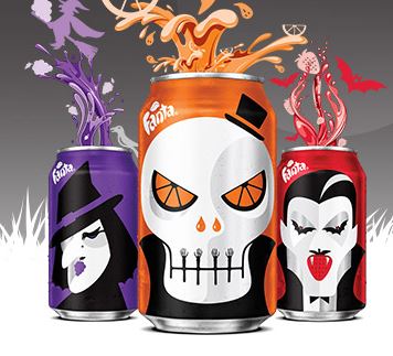 fanta halloween packaging