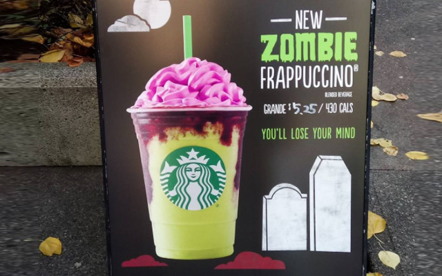 Zombie Drink Starbucks
 Starbucks lanza su Zombie Frappuccino Marketing y Publicidad